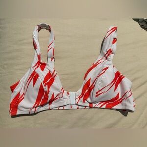 Cupshe Red and White Bikini Top & Bottom